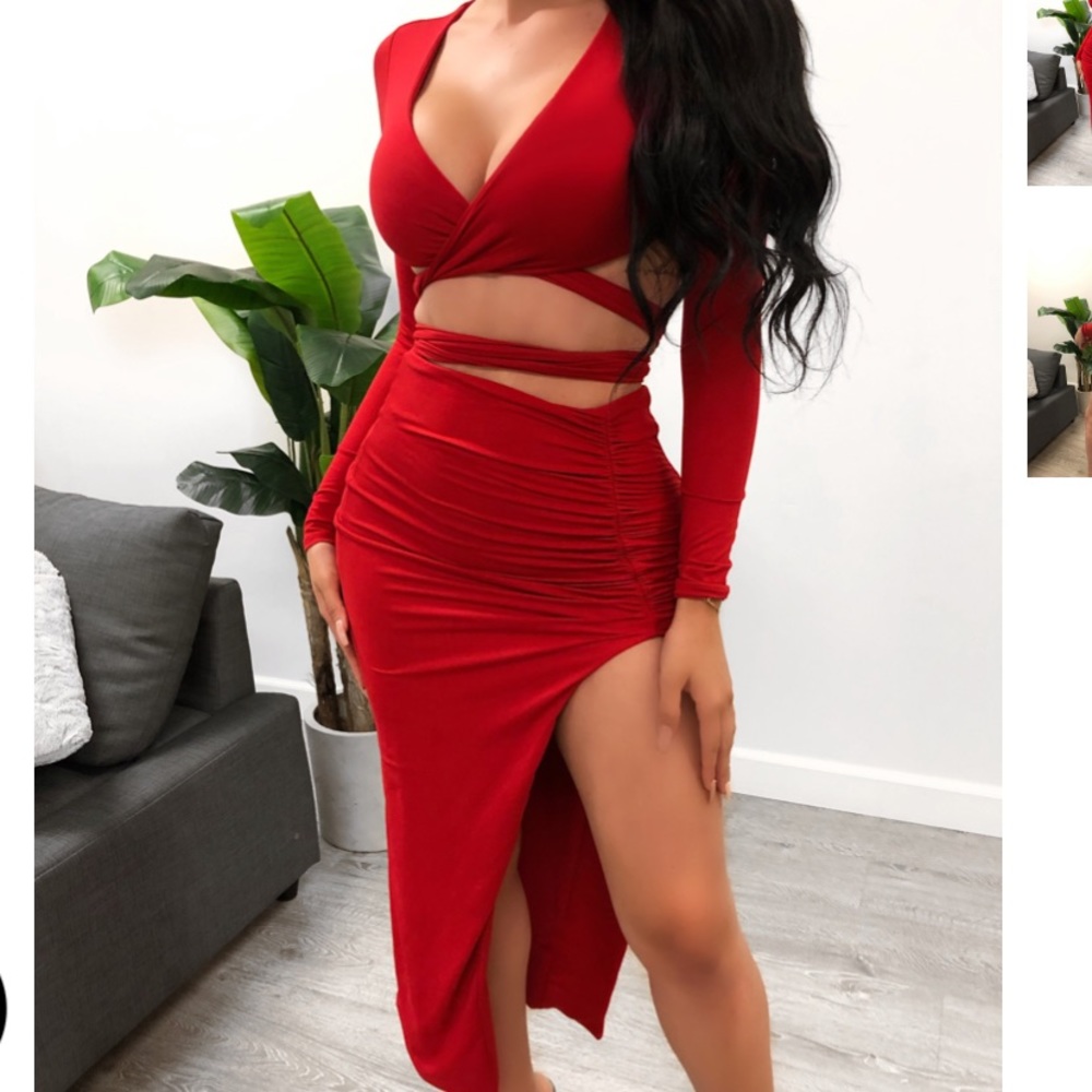 Laura’s Boutique Two piece red dress